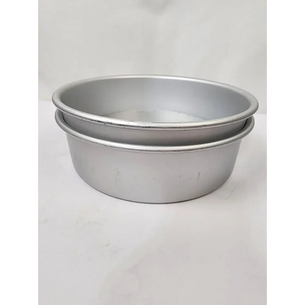 2 Roasted Baby Deep Round Aluminum Cake Pans 10